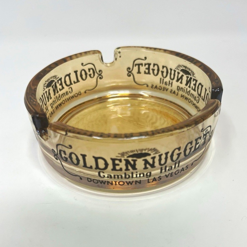 Golden Nugget Casino Gambling Hall Ashtray, Downtown Las Vegas
